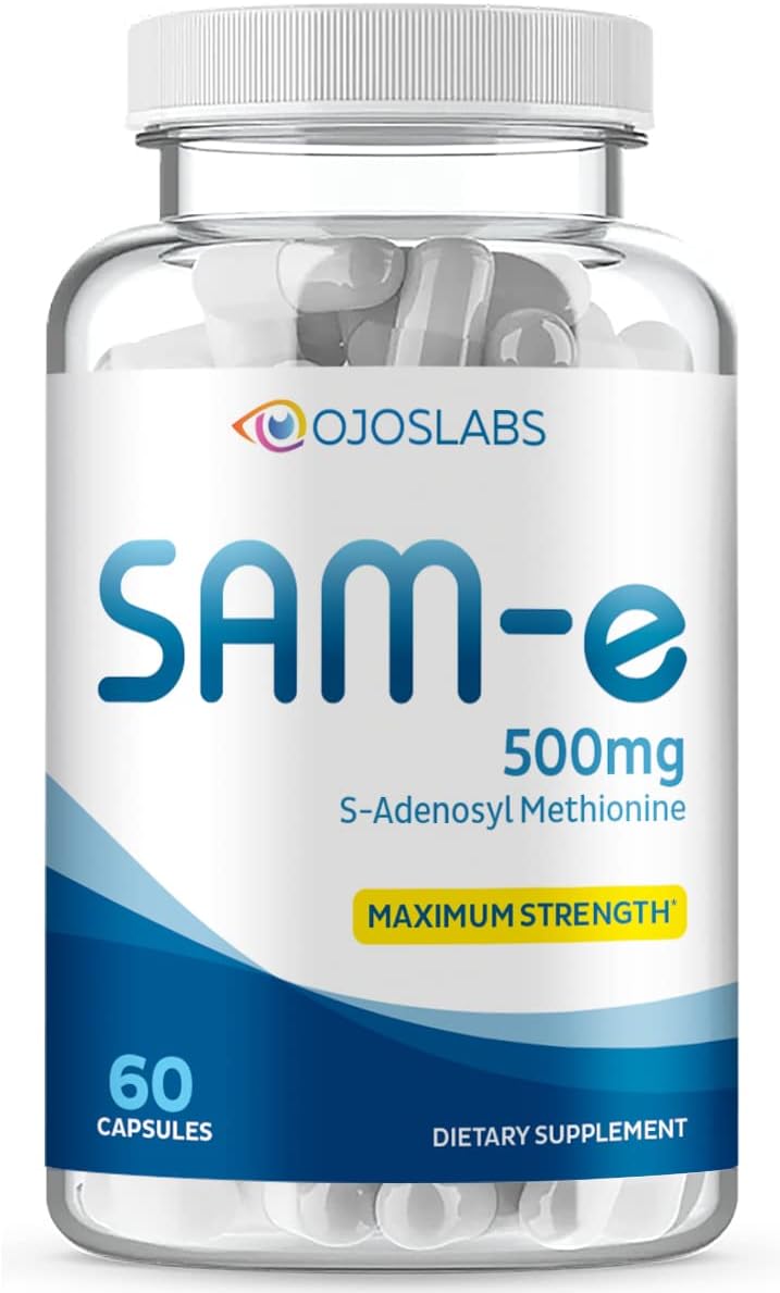 OjosLabs SAM-e 500mg 60 Capsules (S-Adenosyl Methionine)