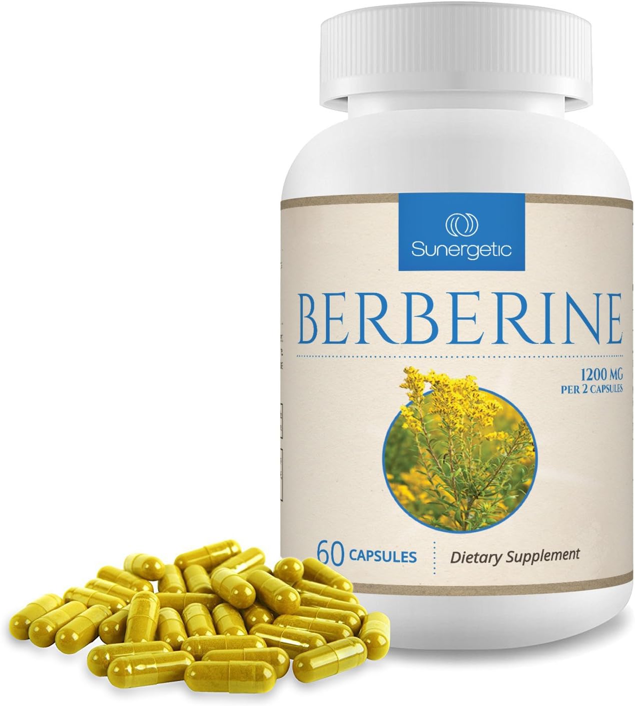 Premium Berberine Supplement - 1200mg of Berberine Per Serving - Berberine HCL Supplement Non-GMO - Immune Support- 60 Berberine Capsules : Health  Household
