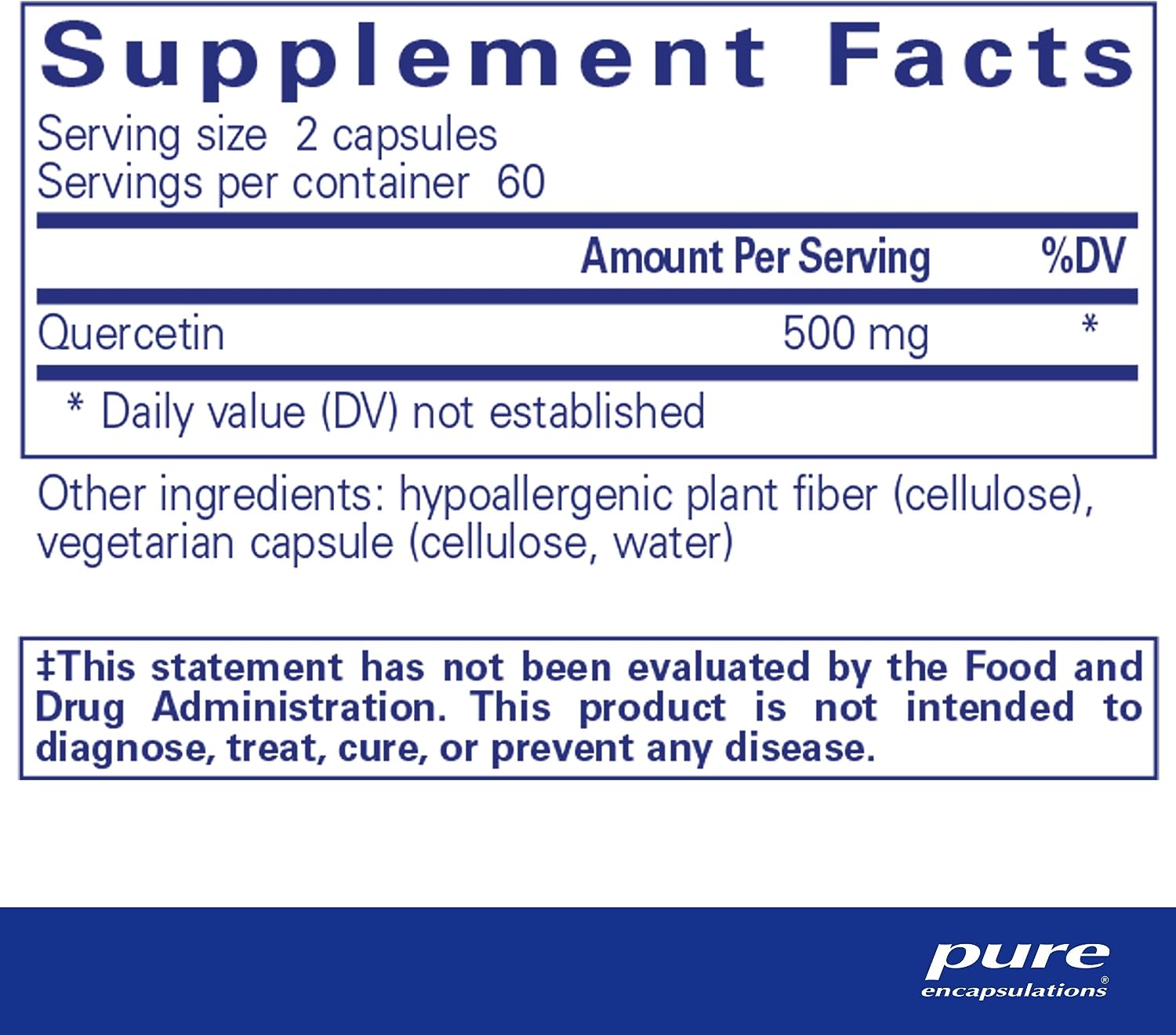 Pure Encapsulations Quercetin - Supplement with Bioflavonoids for Immune, Cellular, and Cardiometabolic Health* - with Premium Quercetin Flavonoids - 120 Capsules