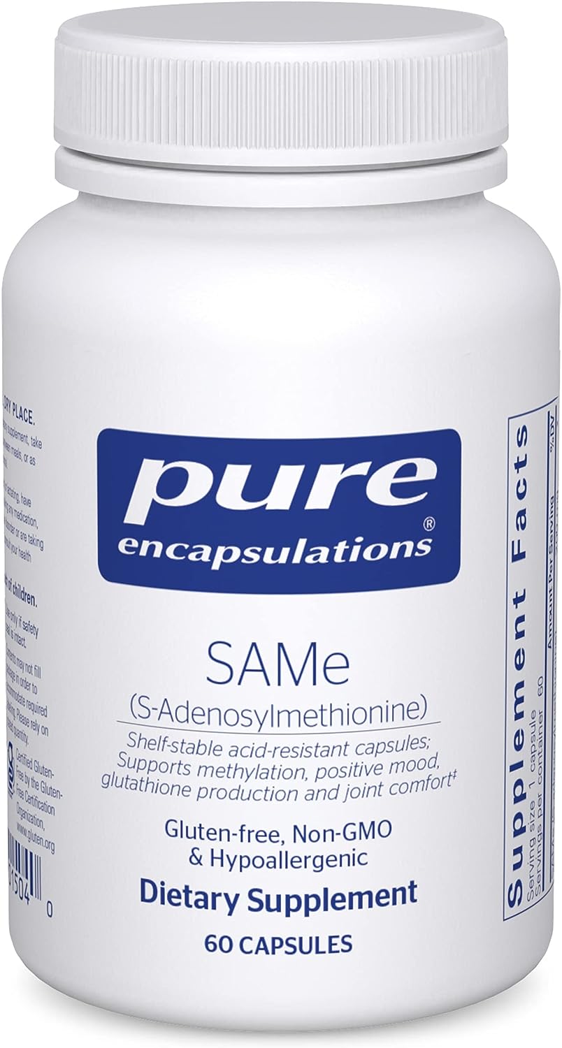 Pure Encapsulations Same | S-Adenosylmethionine Supplement to Support Joint Comfort, Liver, and Cognitive Function* | 60 Capsules : Health  Household