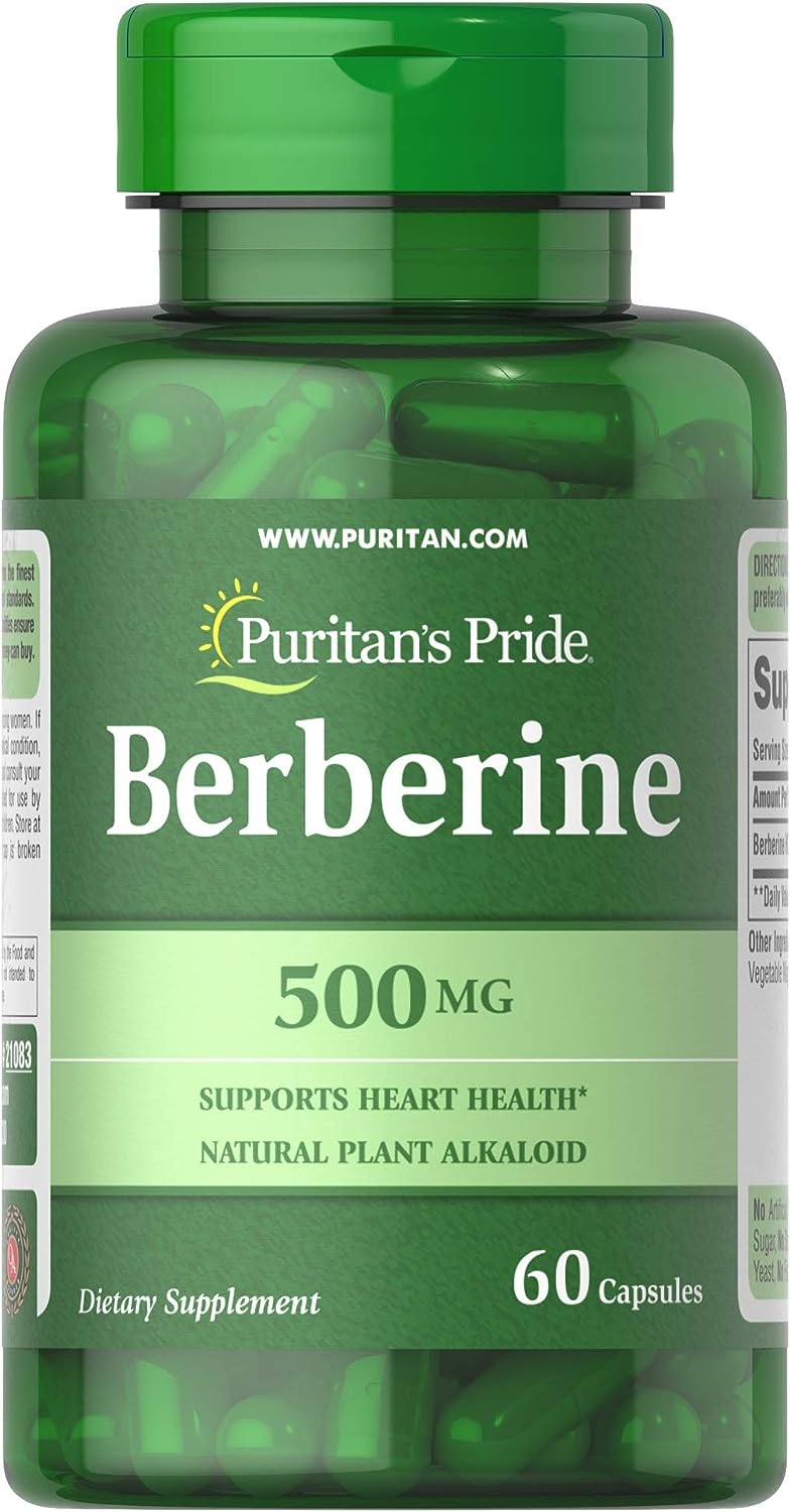 Puritans Pride Berberine 500 mg, 60 Capsules