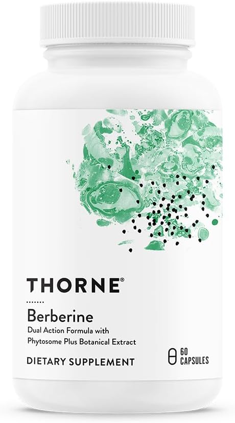 Thorne Berberine - Dual Action Formula with Phytosome Plus Botanical Extract - Support Heart Health, Immune System, Healthy GI, Cholesterol - Gluten-Free, Dairy-Free - 60 Capsules - 30 Servings